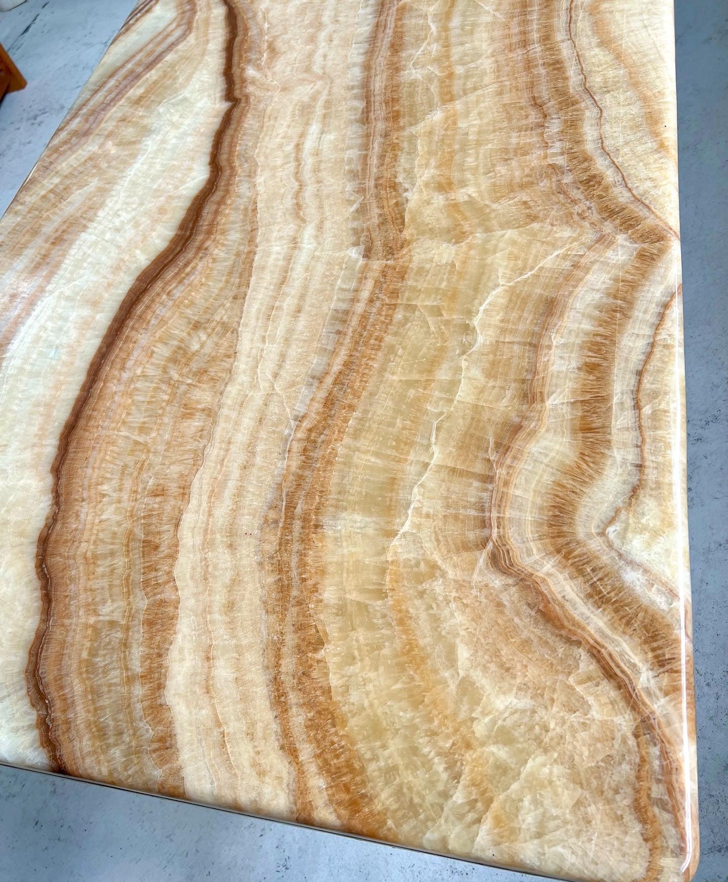 Custom Onyx Lucite Table