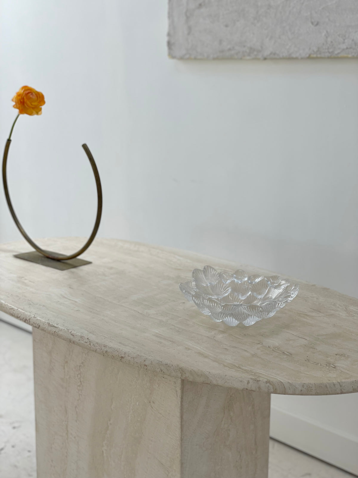 Travertine Desk Table