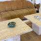 Unfilled Travertine Side Table/ Coffee Table
