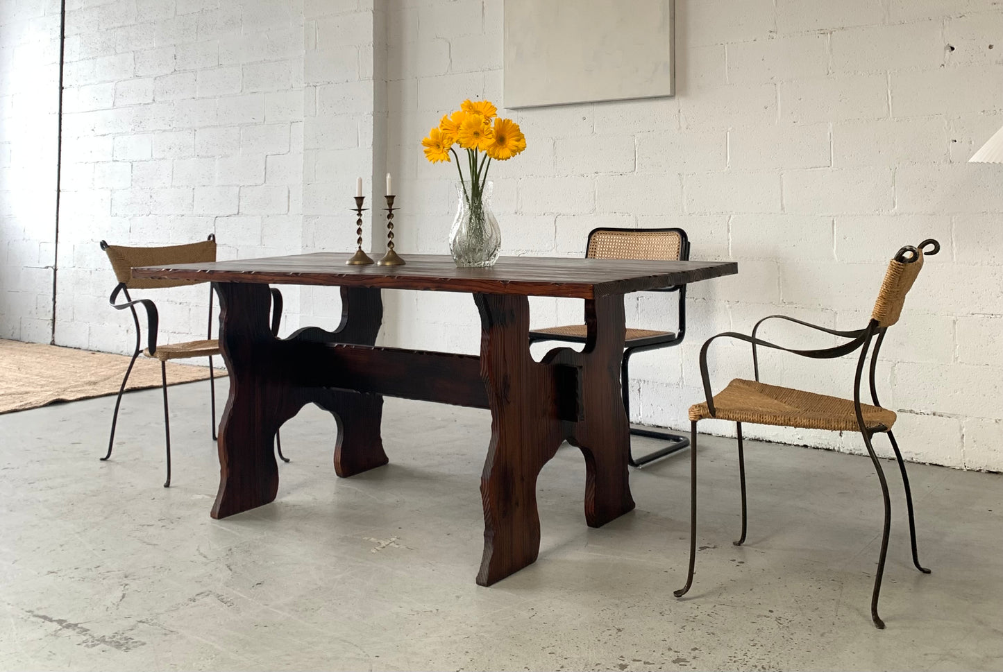 Hand Carved Spanish-Style Dining Table