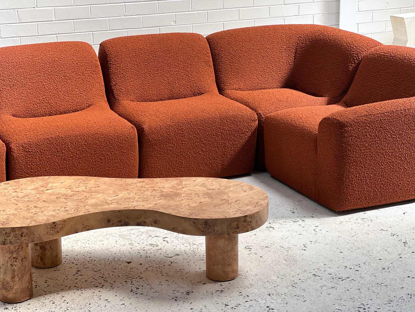 Bespoke Boucle Vintage Modular Sofa