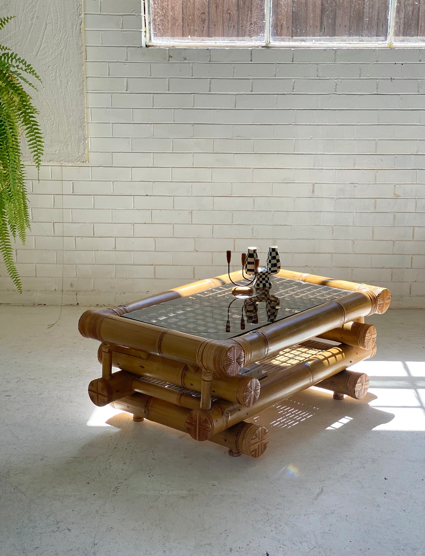 Large Bamboo Coffee Table