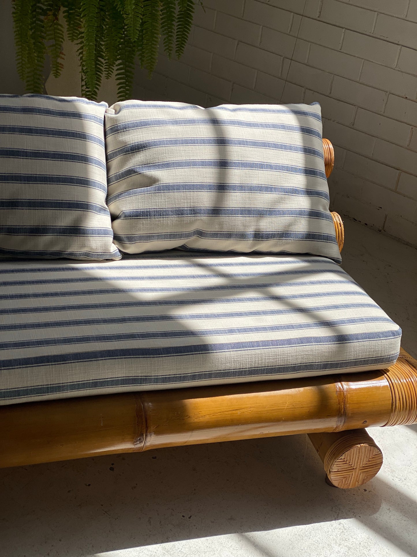 Vintage Bamboo Sofa Daybed