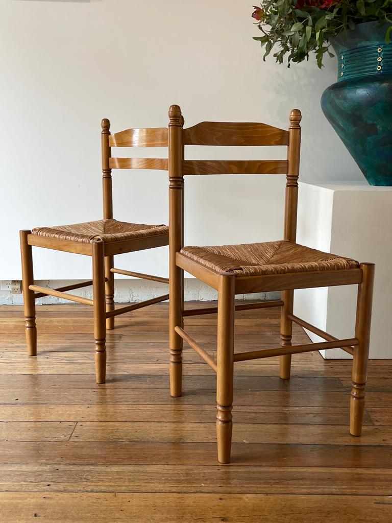 Woven Rush Dining Chairs