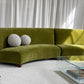 Bespoke Olive Curved Modular Sofa