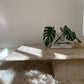 Large Vintage Unfilled Travertine Coffee Table