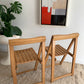 Original 1960’s Aldo Jacober and Pierangela d’Aniello “Trieste” Folding Chairs for Bazzani