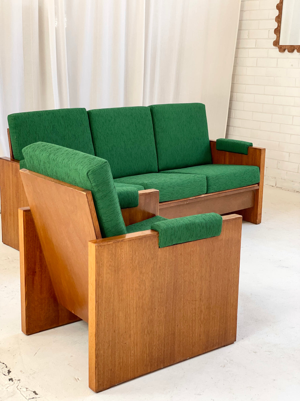 Mid Century Three Seater Sofa