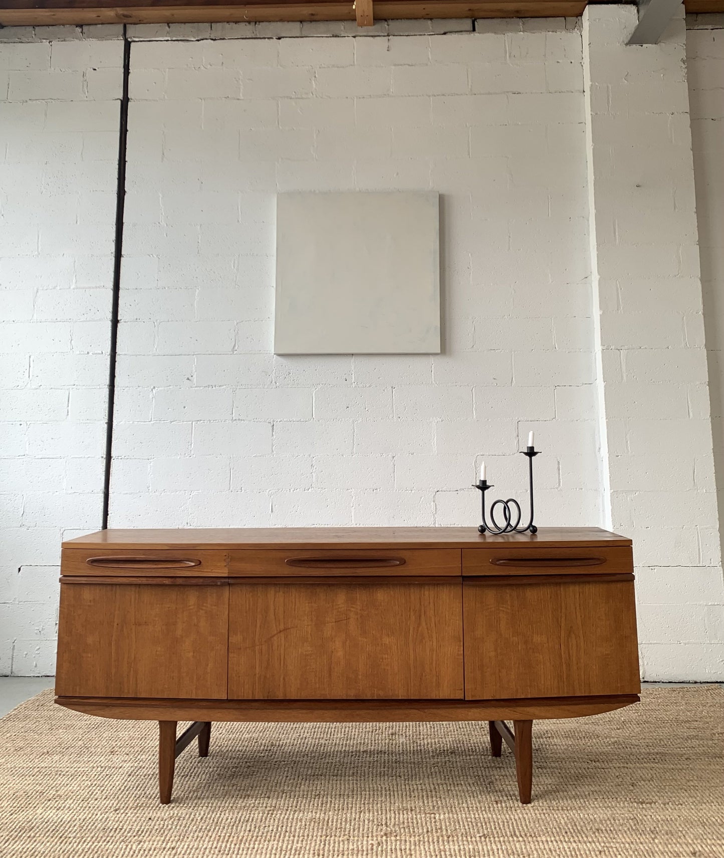 Bow Front Mid Century Sideboard