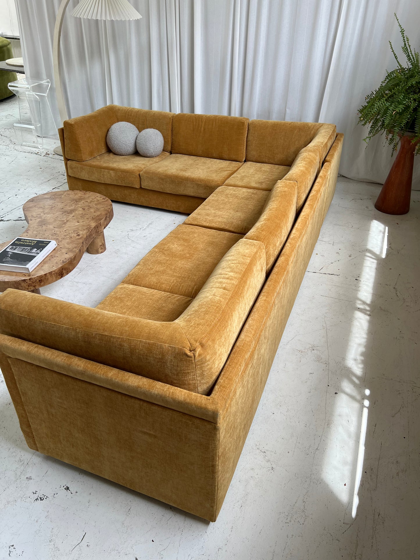 - Bespoke Mustard Modular Sofa Set