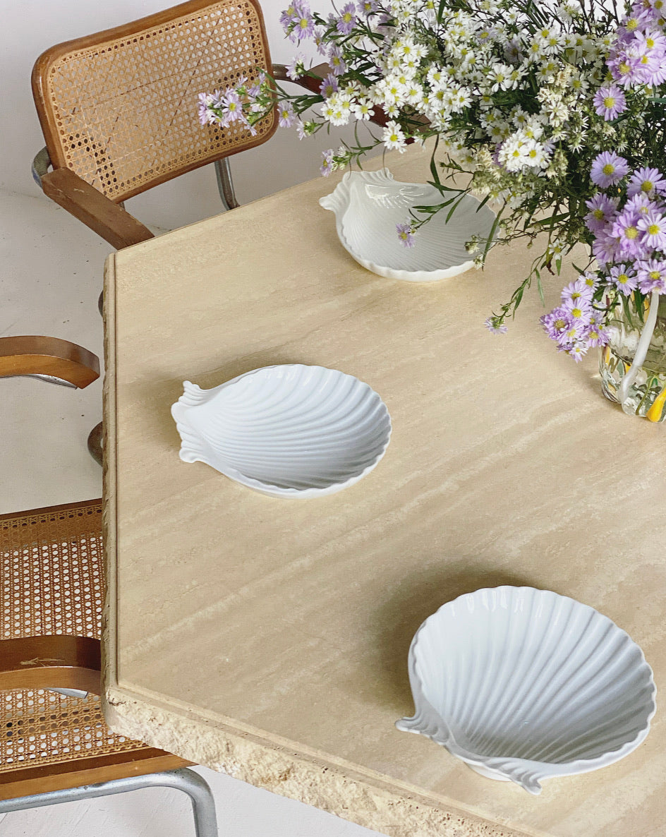 Italian Travertine Dining Table