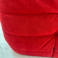 Vintage Ligne Roset Togo Fireside & Ottoman Set - Red Suede
