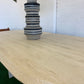 Incredible Honed Travertine Oval Dining Table