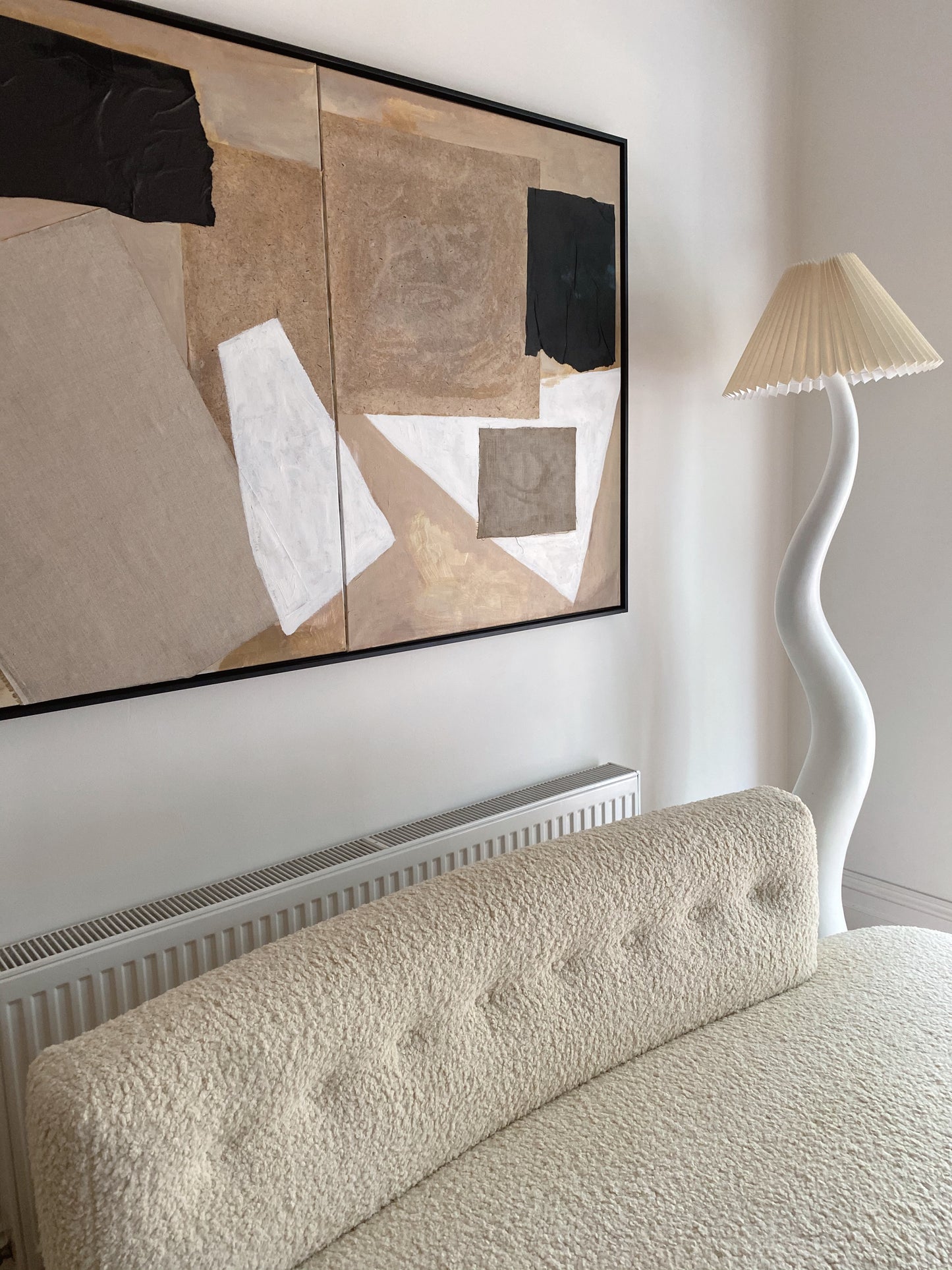 Custom Made Vintage Curved Sofa