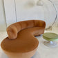Stunning Curved Velvet Sofa