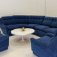 Vintage Modular Curved Sofa by Parker