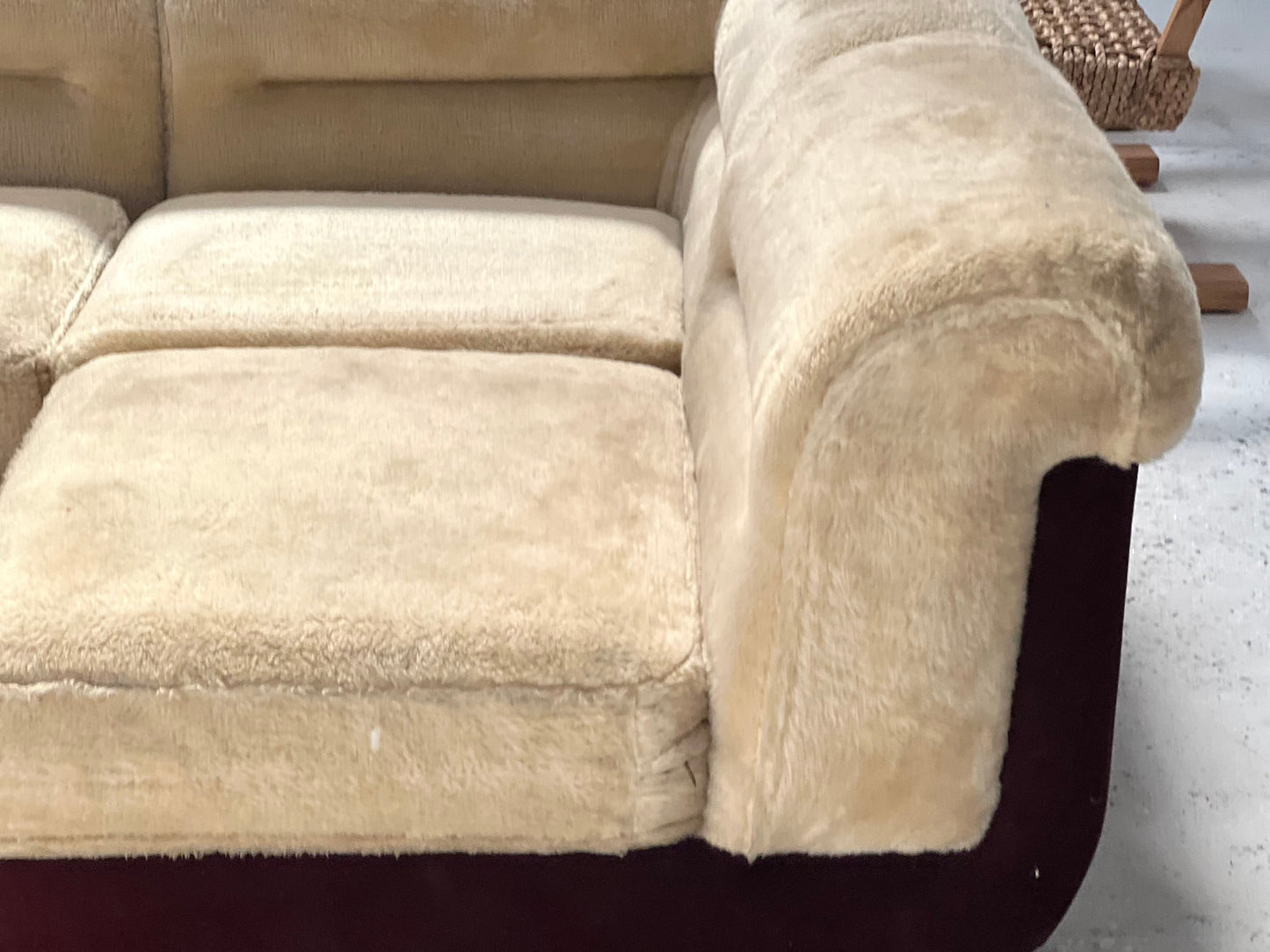 - Vintage VandeRoza Furry Five Piece Modular Sofa - One Set Available