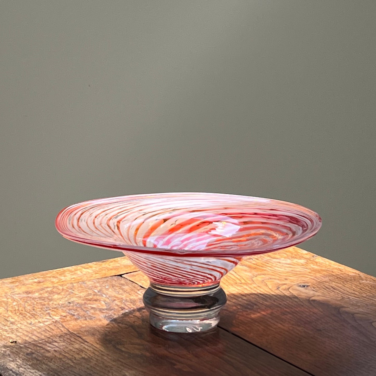 Vintage Swirly Murano Fruit Bowl, Italy