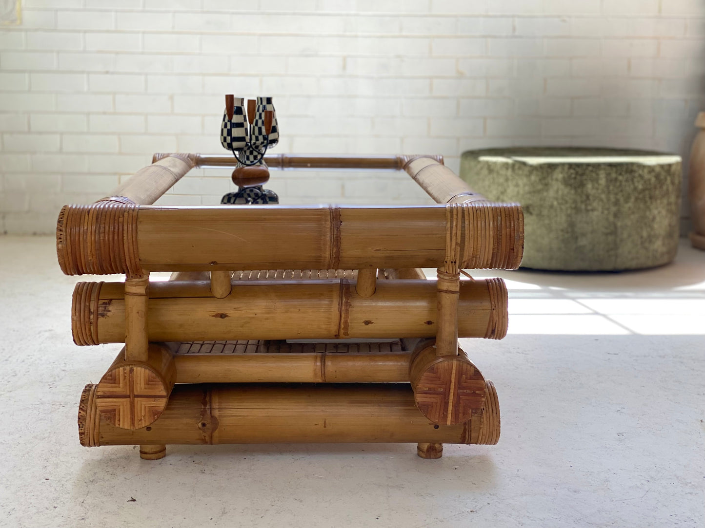 Large Bamboo Coffee Table
