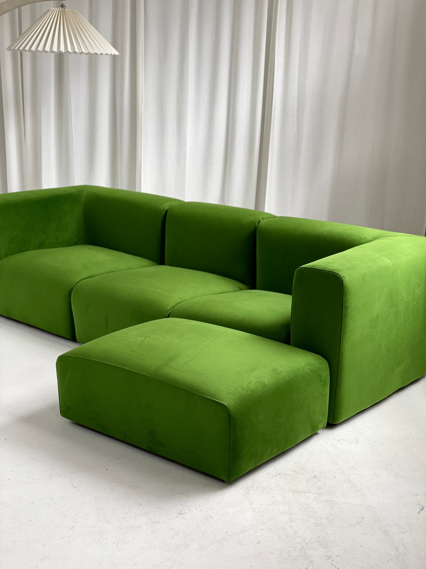 Mohair Velvet Modular Sofa