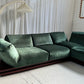 - Low Green Velvet Modular Sofa Set