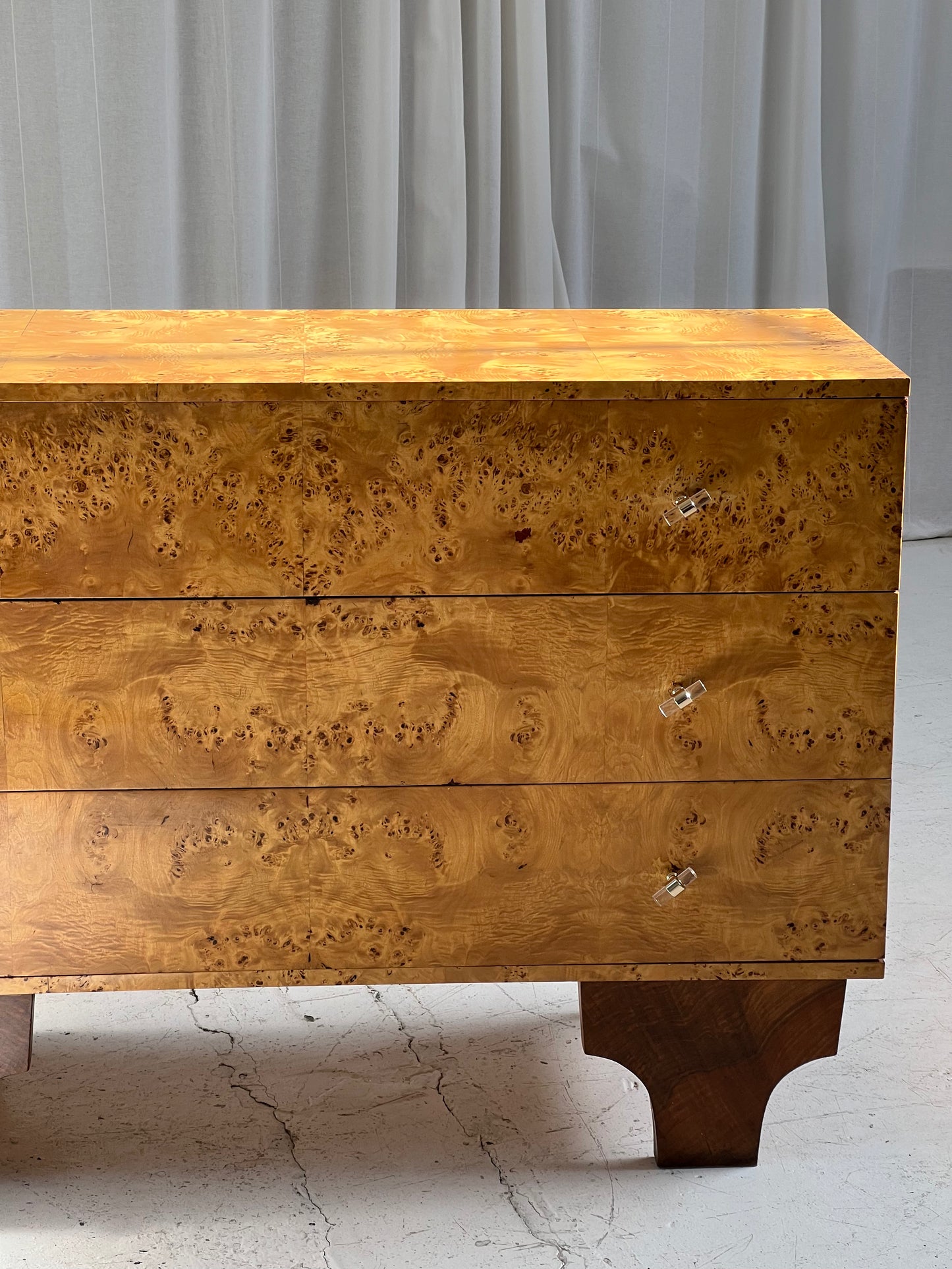 - Walnut Birds Eye Burl Drawers