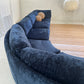 - Bespoke Curved Midnight Chenille Modular Sofa