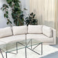 Geometric Glass Top Coffee Table