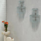 Murano Sconce - Venini TRONCHI CLEAR - Two Available