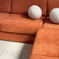 Rust Corduroy Vintage Modular Sofa