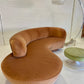 Stunning Curved Velvet Sofa