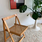 Original 1960’s Aldo Jacober and Pierangela d’Aniello “Trieste” Rattan Folding Chair