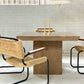 Brutalist Travertine Dining table