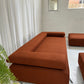 - Bespoke Rust Boucle Modular Sofa Set