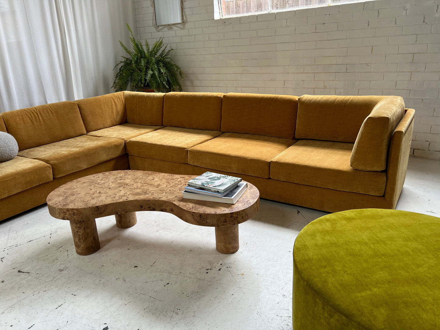 - Bespoke Mustard Modular Sofa Set