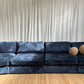 - Bespoke Curved Midnight Chenille Modular Sofa