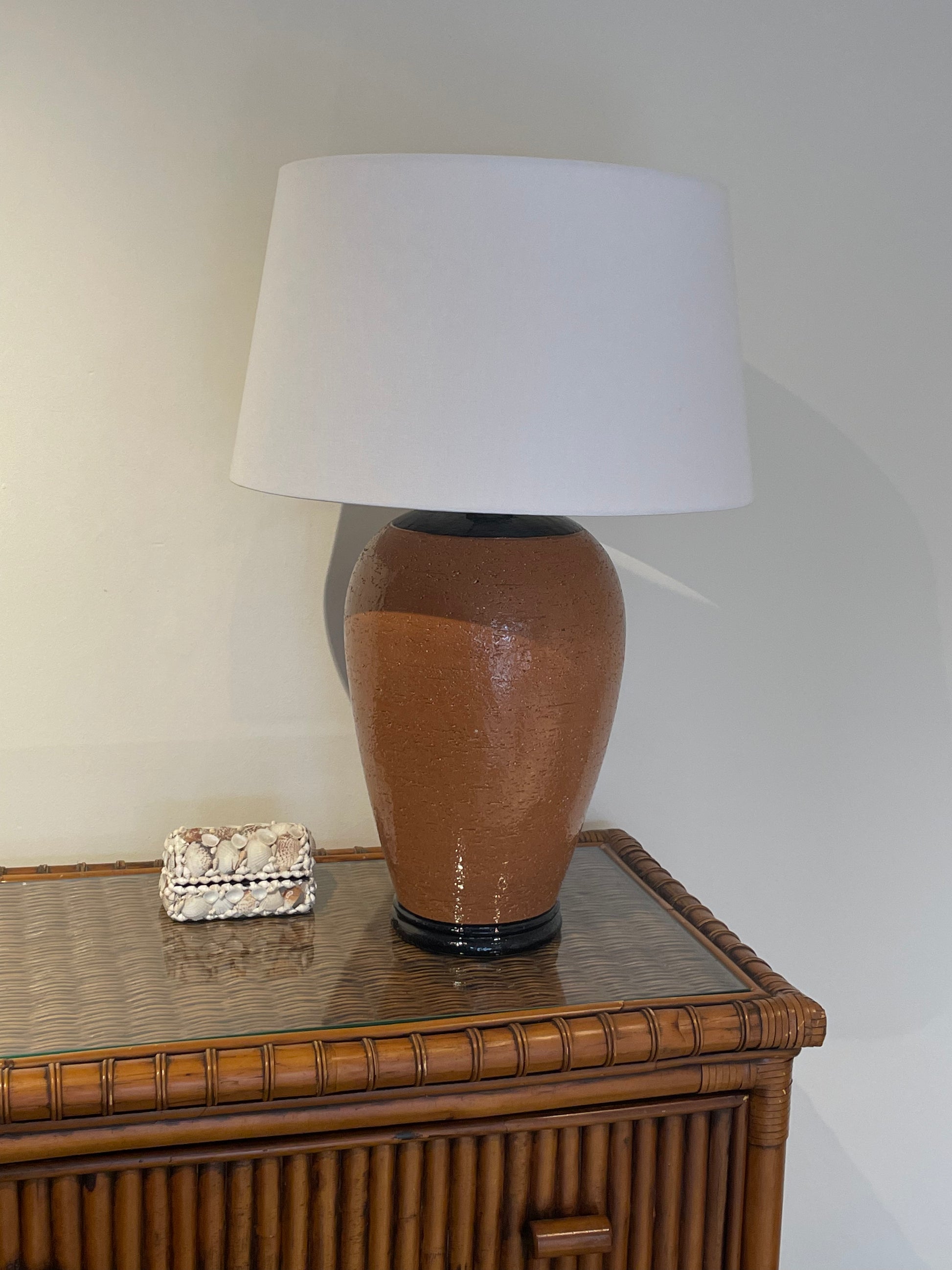 Large terracotta hot sale lamp