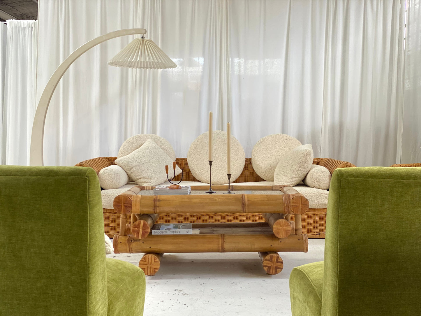 Large Bamboo Coffee Table