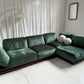 - Low Green Velvet Modular Sofa Set