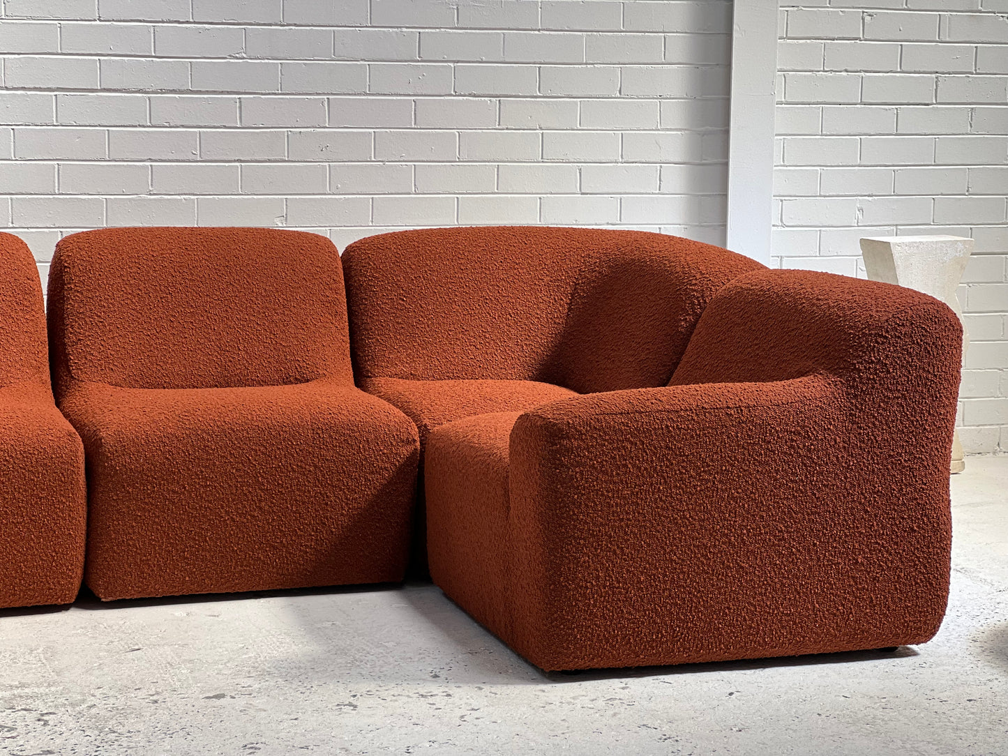 Bespoke Boucle Vintage Modular Sofa