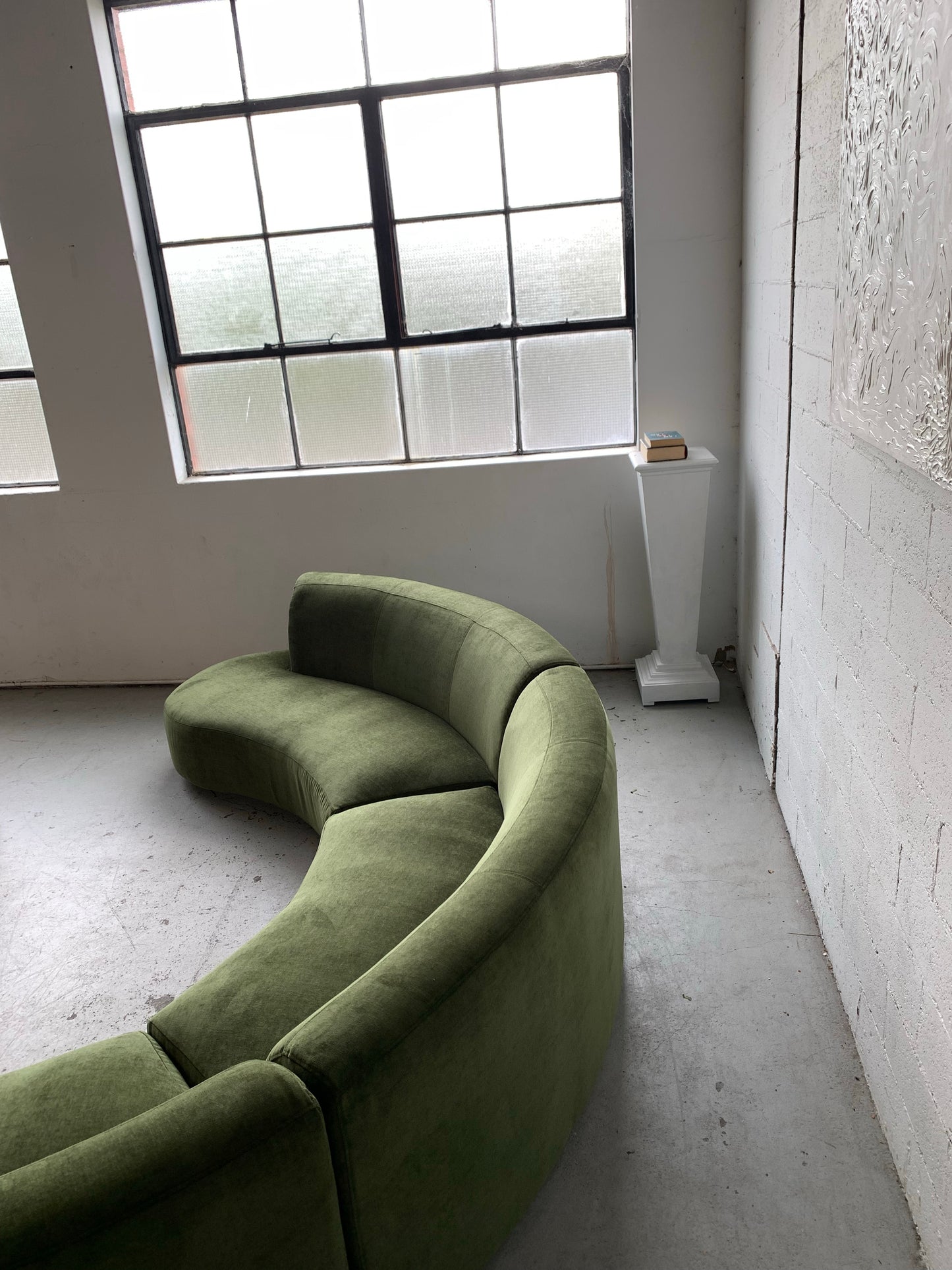 Bespoke Velvet Modular in Deep Botanical Green