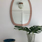 Italian 1950’s Pink Glass Mirror