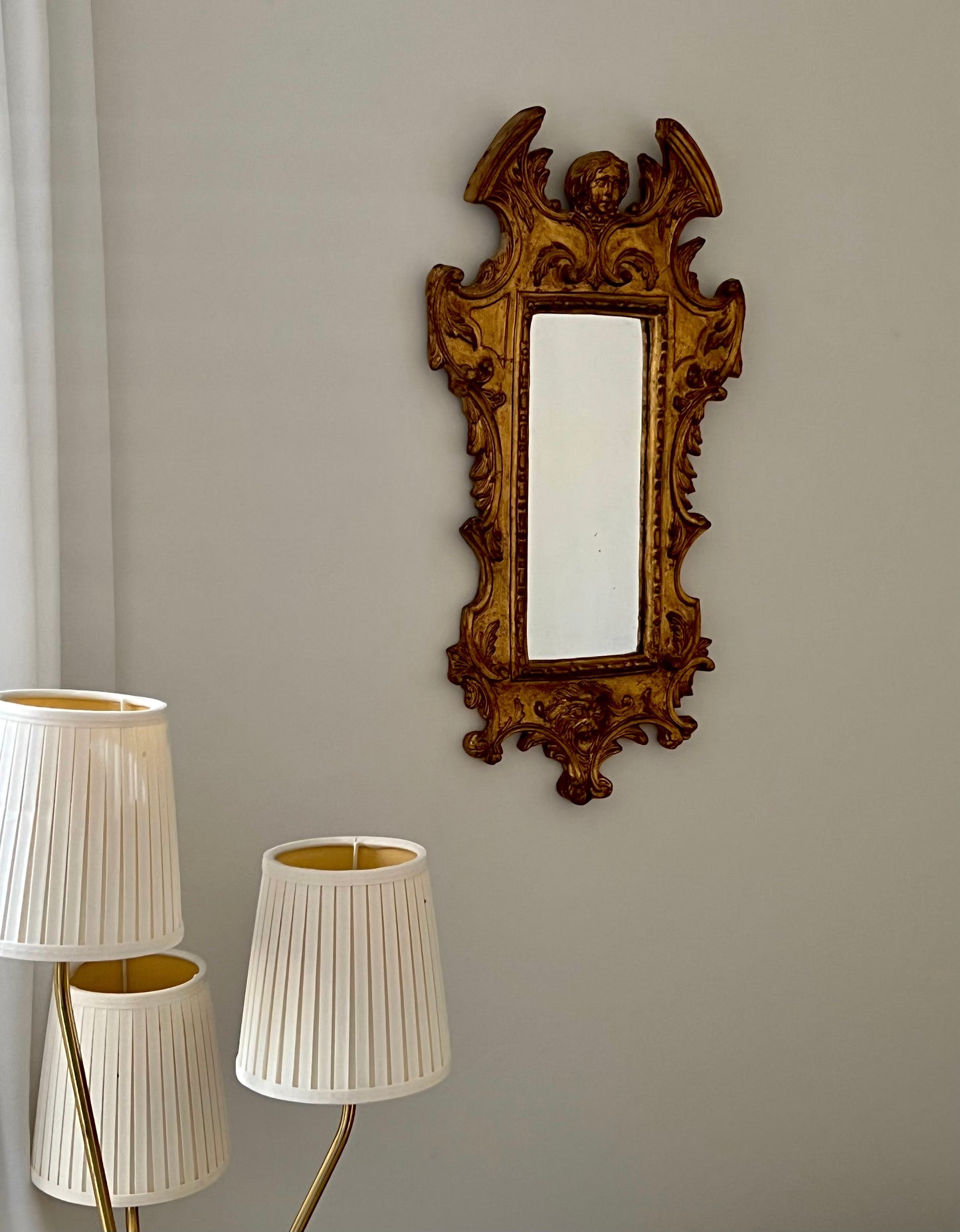 Antique Swedish Mirror, Late 19th C.
