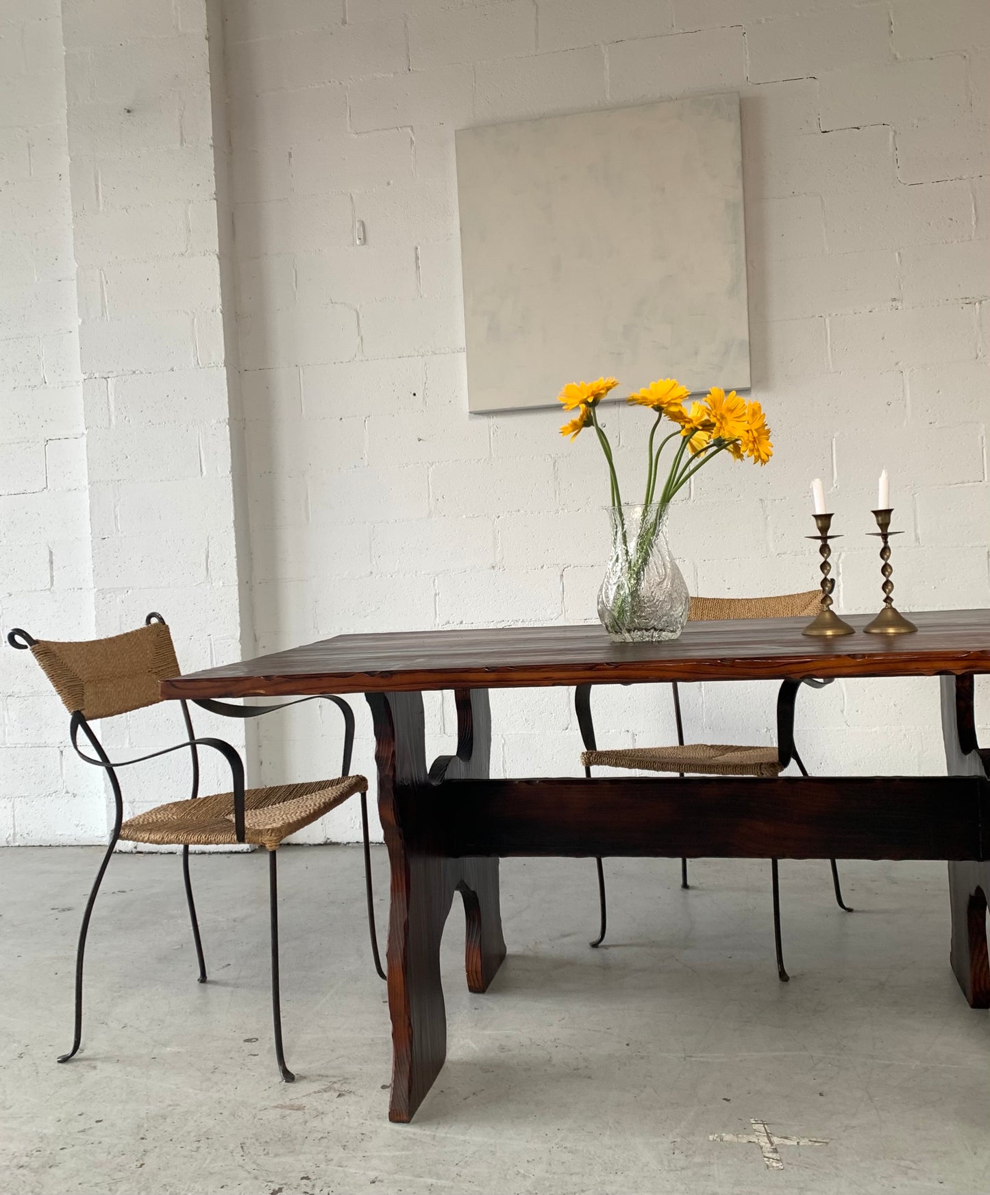 Hand Carved Spanish-Style Dining Table