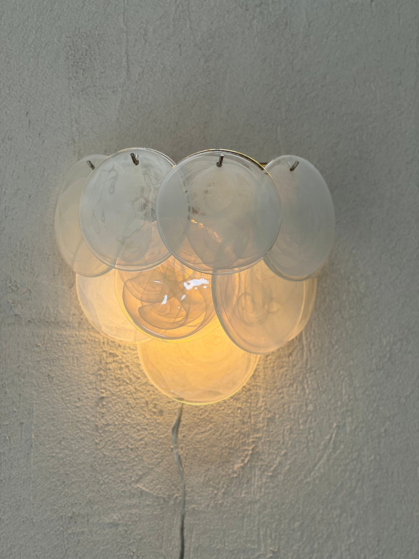 Murano Sconce - VISTOSTI WHITE - Two Available