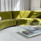 Bespoke Olive Curved Modular Sofa