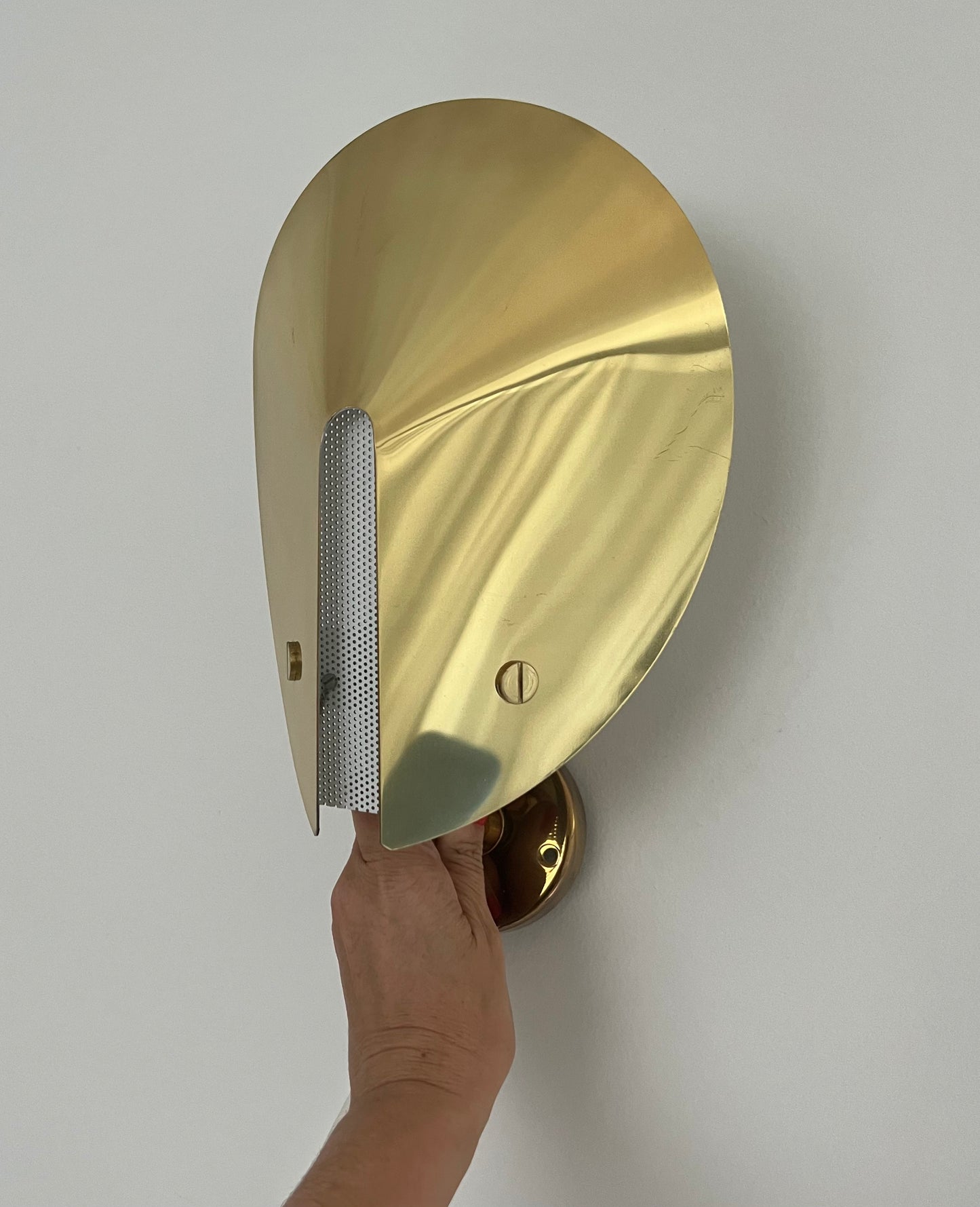 Pair of Vintage Brass Sconces by Aneta, Sweden