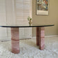 Rare Pink Travertine Table