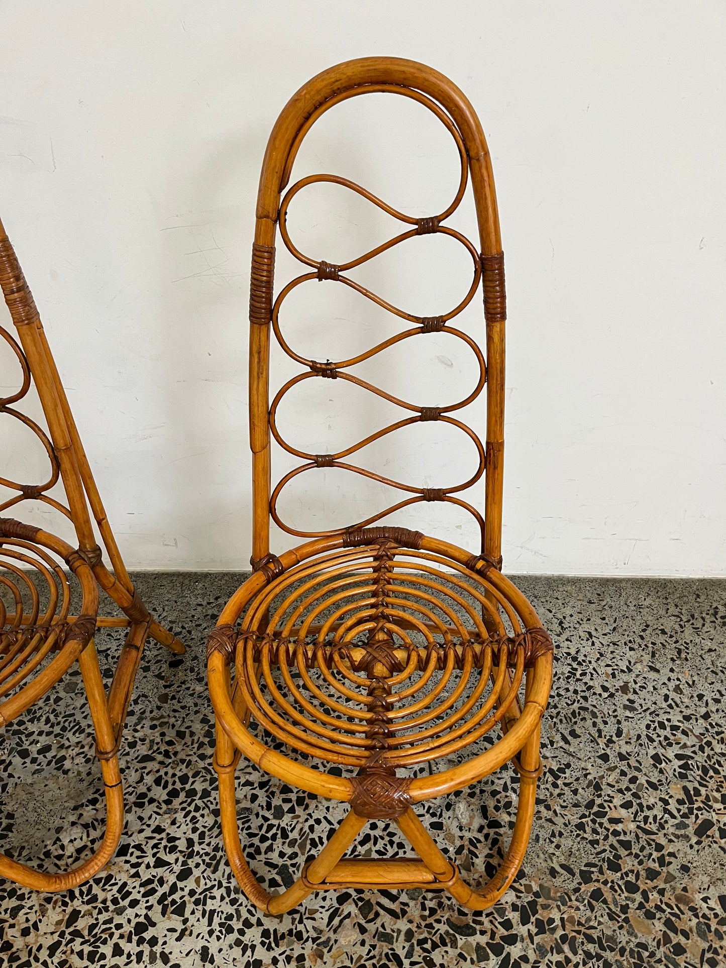 Italian 1960’s Bamboo Chair - One Available