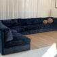 - Bespoke Curved Midnight Chenille Modular Sofa